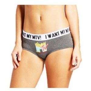 I Want My MTV License Hipster Brief Panty